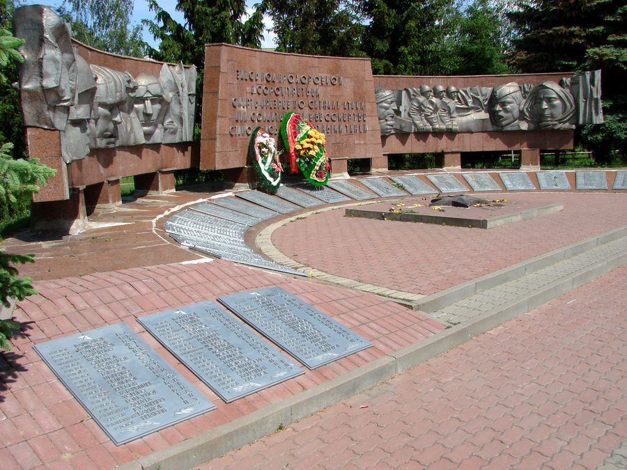 Eternal flame war memorial at Prokhorovka, a major Battle of Kursk heritage site in Belgorod Oblast.