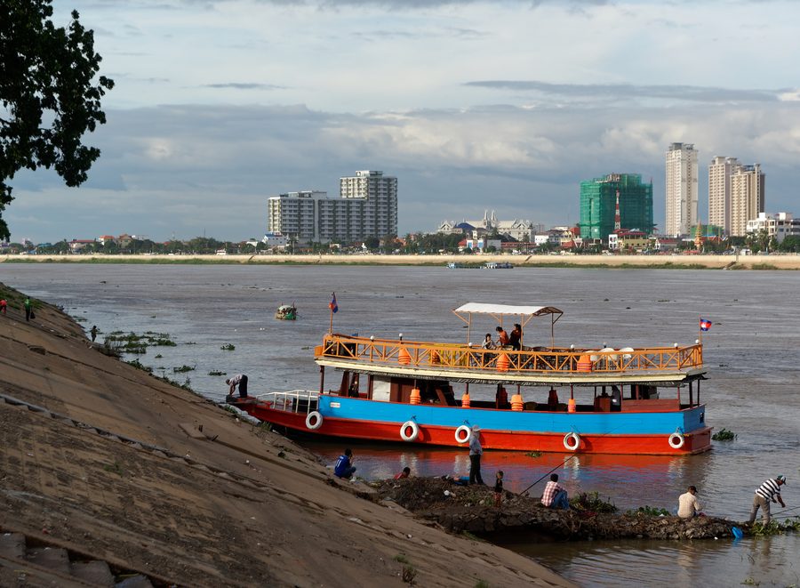 The Mekong in Phnom Penh, Cambodia