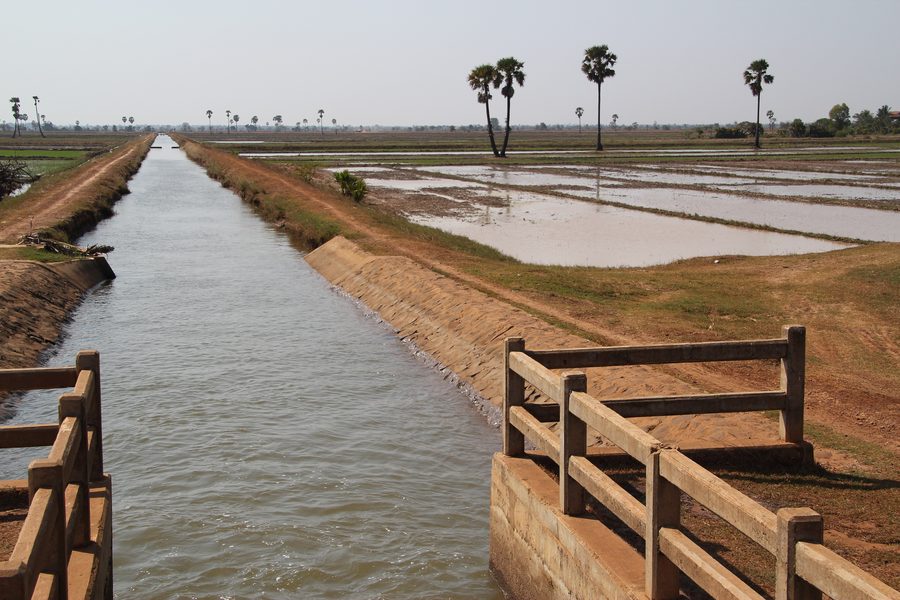 Irrigation canal in Kampong Thom