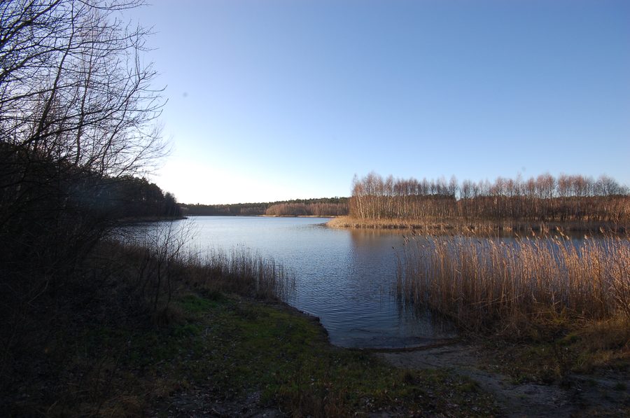 Długie Lake near Rogowo in Żnin, Poland