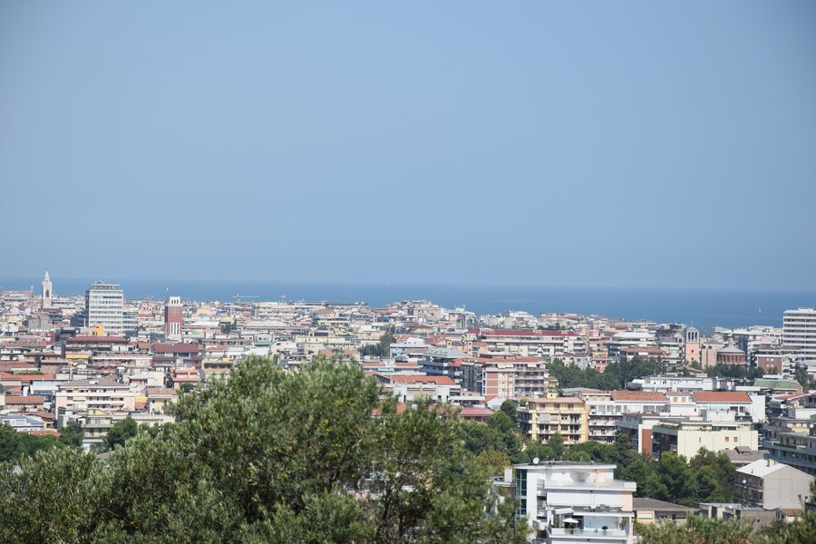 Panoramic view of Pescara from Colle Falcone