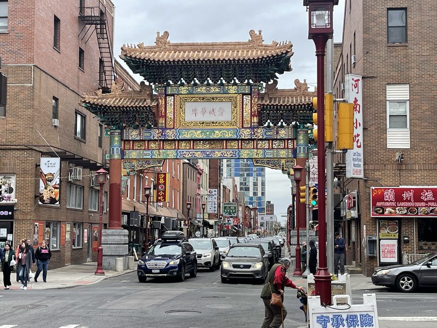 Street scene in Philadelphia’s Chinatown