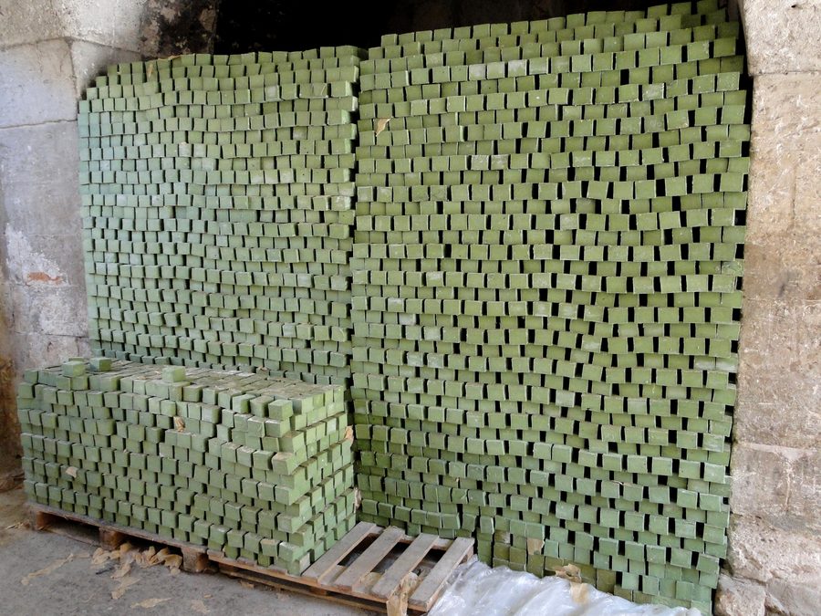 Aleppo soap made from olive oil and bay laurel oil