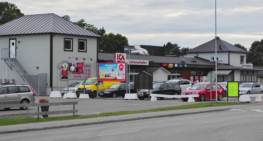 View of Löttorp village in Borgholm Municipality on Öland, Sweden