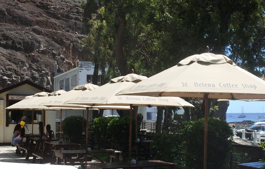 St. Helena coffee in a café