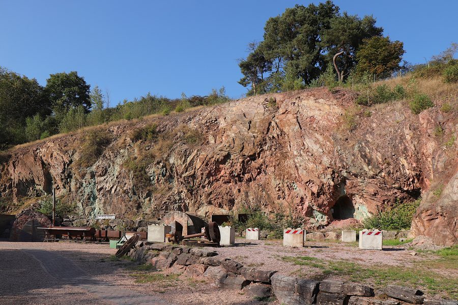 Historic copper mine Grube Wilhelmine near Sommerkahl in the Bavarian Spessart