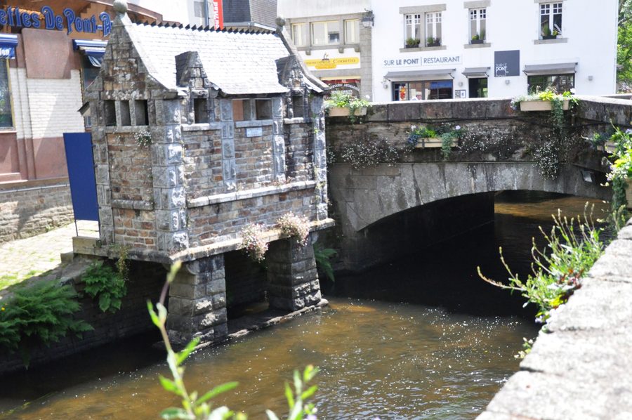 View of Pont-Aven in Brittany
