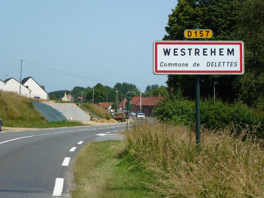File:Delettes (Pas-de-Calais) city limit sign Westrehem.JPG