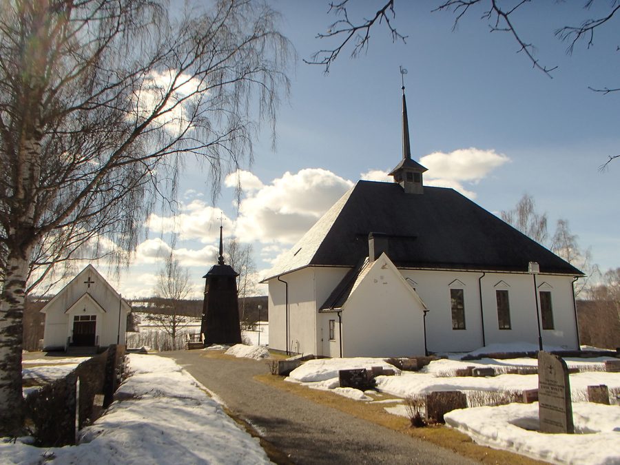 Church building of Torpshammars kyrka in Torpshammar, Ånge Municipality