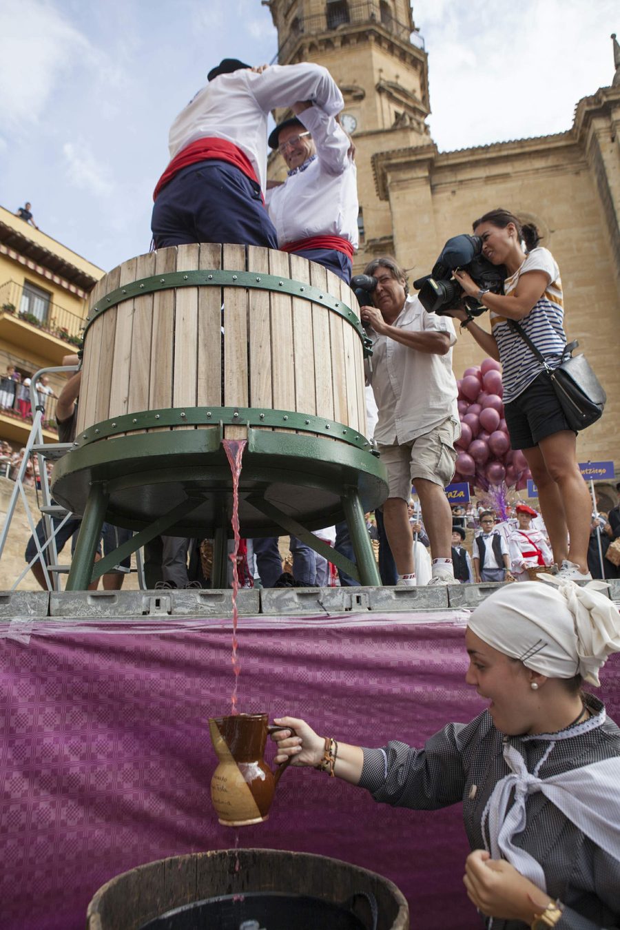 Harvest festival in Labastida in Rioja Alavesa