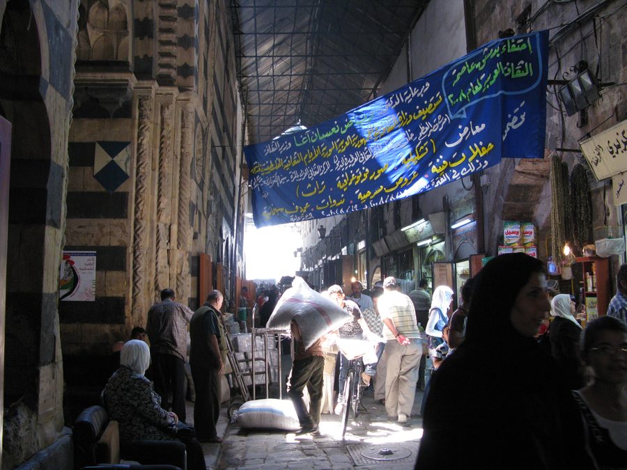 Markets in the old town of Damascus