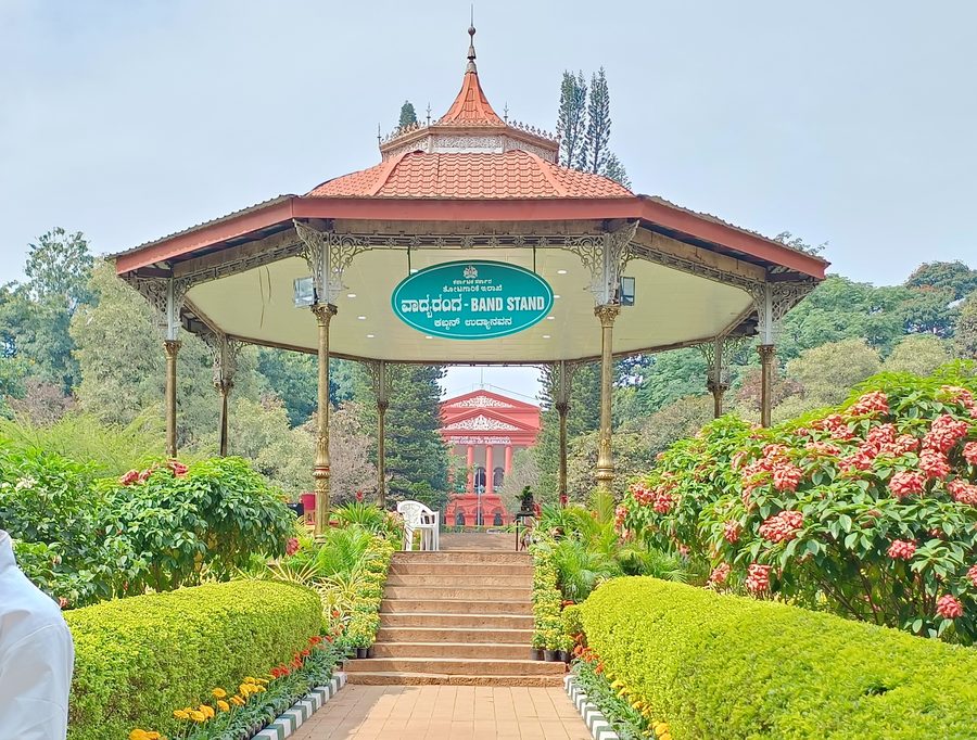 Bandstand in Cubbon Park in Bengaluru