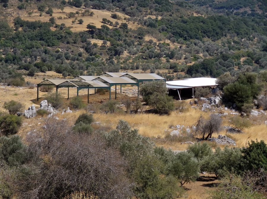 Archaeological excavation site of Monastiraki in the municipality of Amari on Crete