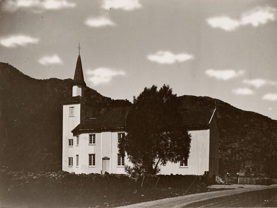 Church of Hægebostad in Agder, Norway