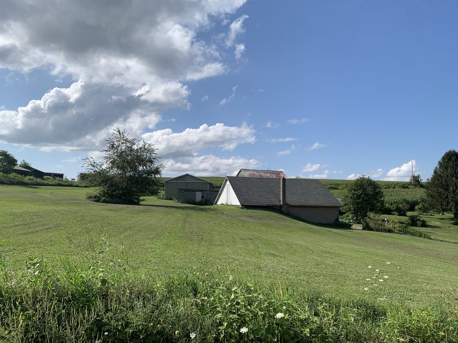 Landscape view from Picnic Grove Road in Numidia, Pennsylvania