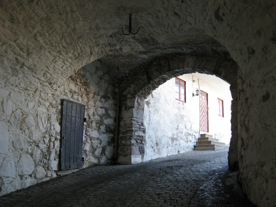 Entrance tunnel of Kongsvinger Fortress in Norway