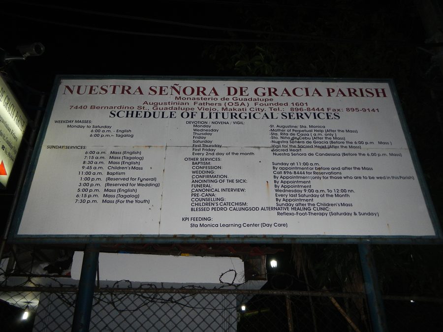 Exterior view of the Nuestra Señora de Gracia Church in Makati