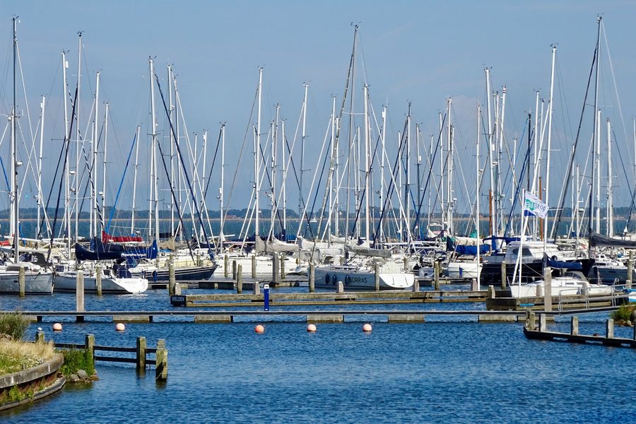 Marina in Medemblik on the IJsselmeer