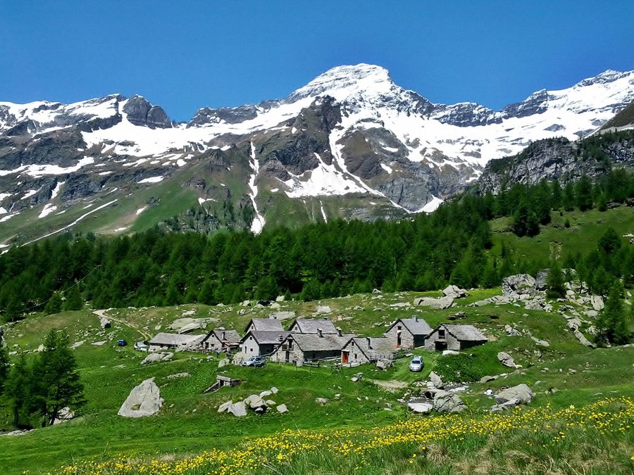 Mountain landscape in Alpe Veglia, Piedmont, Italy
