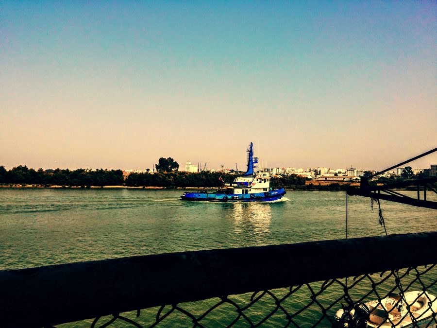 Fishing boat on the Sebou River in Kenitra