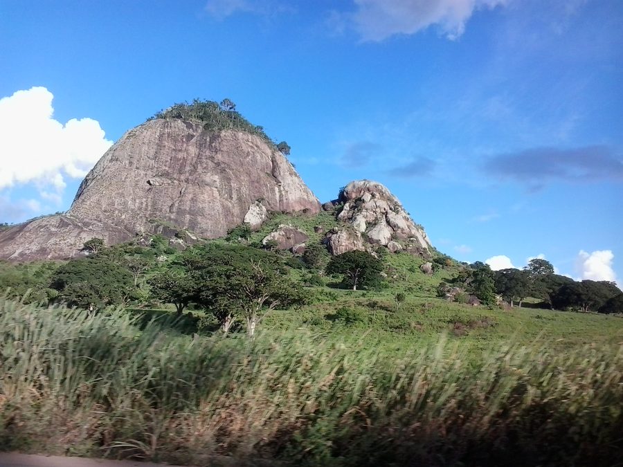 View of Pedra Azul in the state of Minas Gerais, Brazil