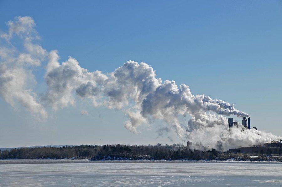 Paper mill near Abercrombie Point in Pictou County