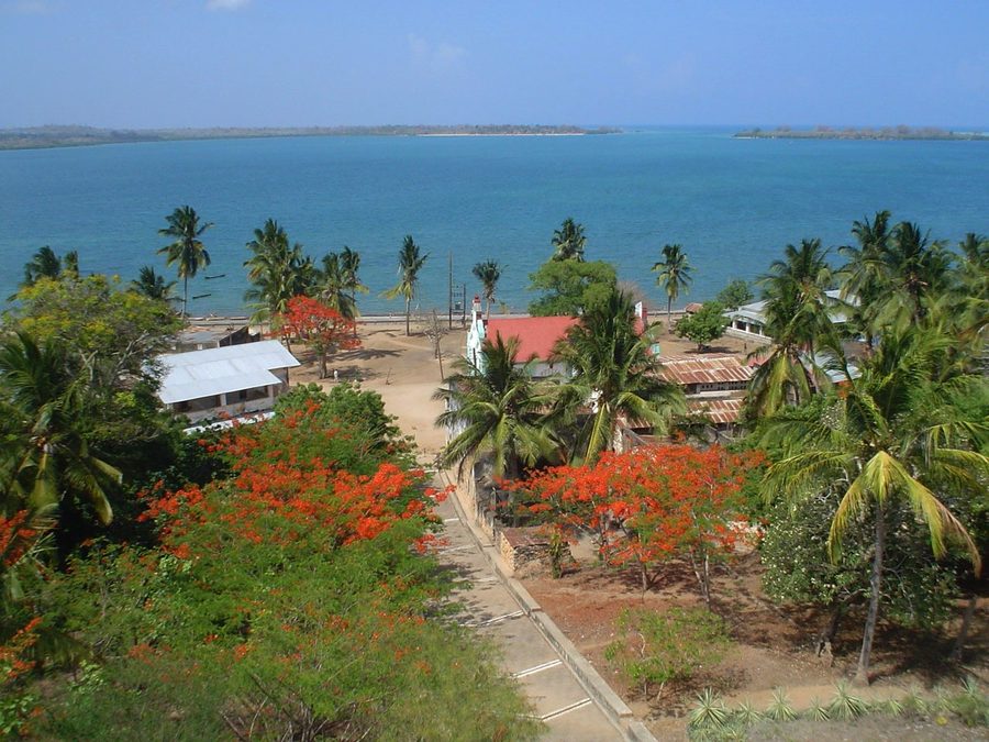 Mikindani Bay as seen from the Old Boma Hotel in Tanzania