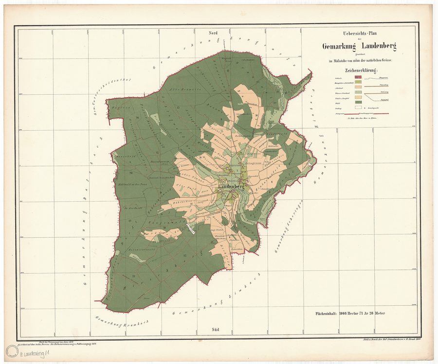 Historische Darstellung von Laudenberg (Limbach MOS)