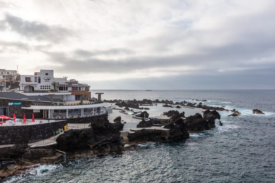Natural volcanic seawater pools in Porto Moniz on Madeira