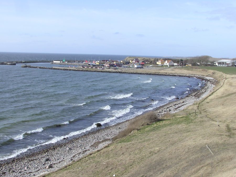 Harbor of Sejerø with boats