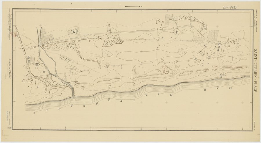 File:Saint-Cyprien-Plage. 1 - 2.000... Plan topographique... - dessiné... par J. Macabies... - btv1b532607561 (1 of 2).jpg