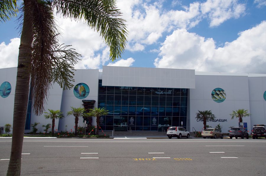 Exterior view of Cairns Aquarium in Queensland