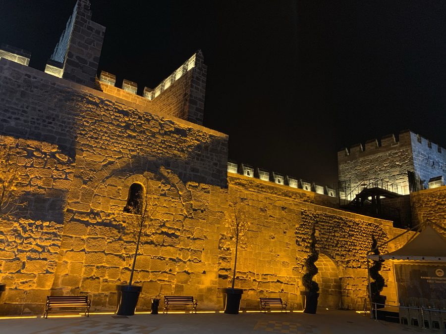 Kayseri Castle in the historic city center of Kayseri