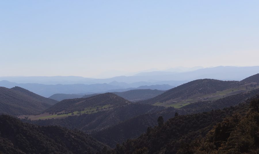 Cold mountains near Aghbala in Morocco