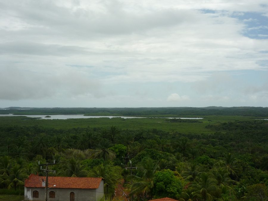 View of BaÃa de Camamu in the Brazilian state of Bahia