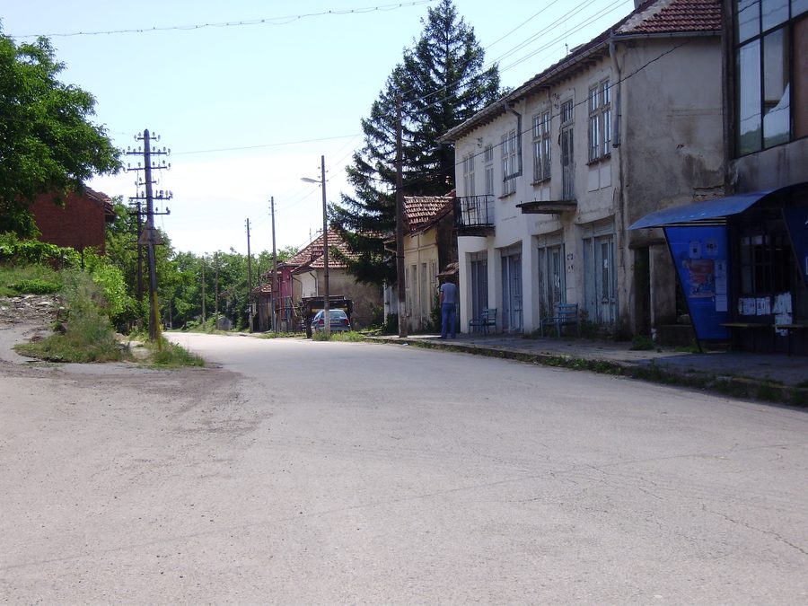 The main street in village Belimel