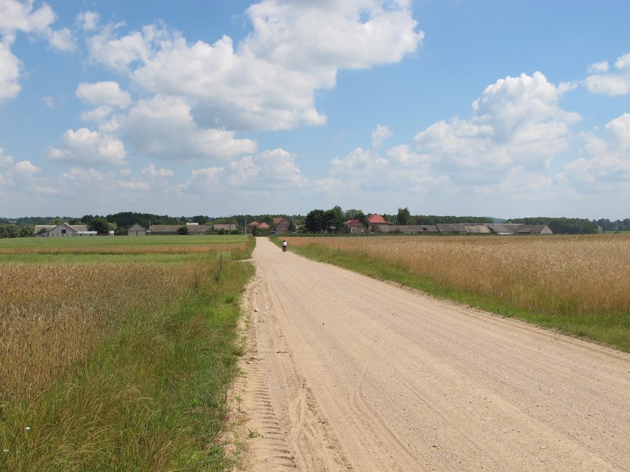 Panorama miejscowości Guzy w gminie Knyszyn, województwo podlaskie