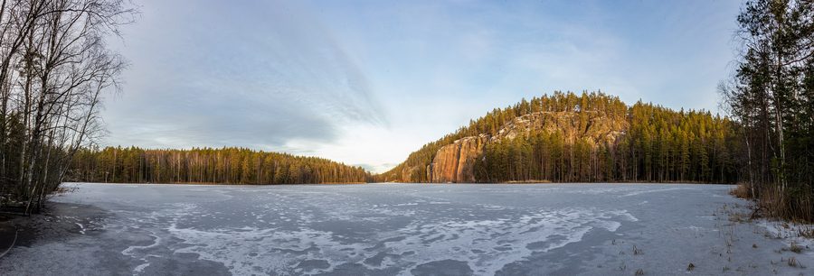 Olhava cliffs in Repovesi National Park, Kouvola, Finland