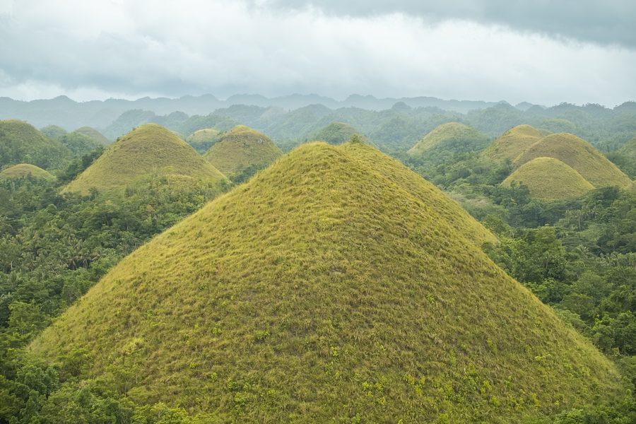 Chocolate Hills on Bohol, Philippines