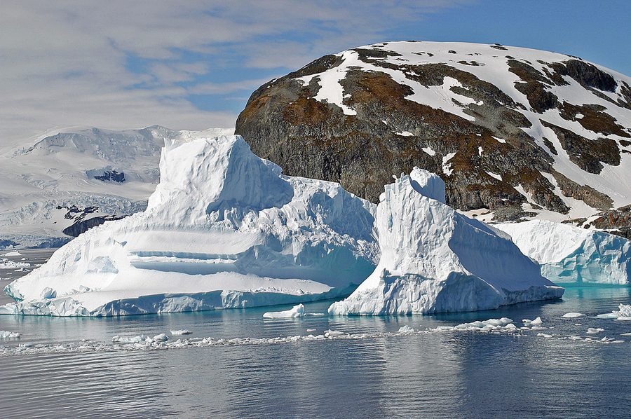 Icebergs in Antarctica