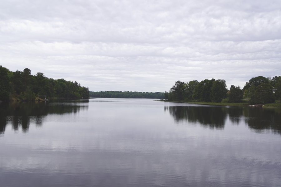 Lake Hjorten in the municipality of Västervik, Sweden
