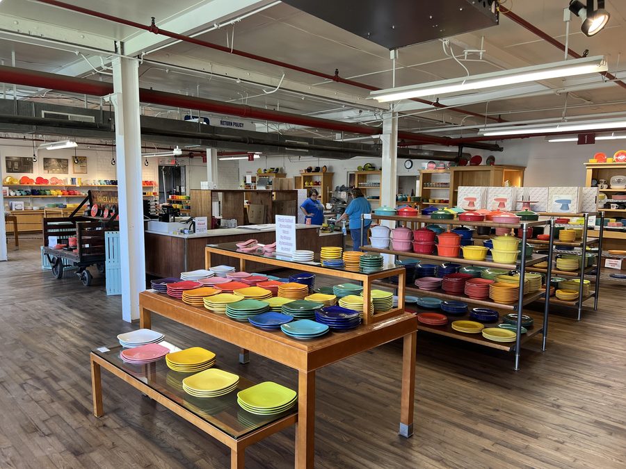 Fiesta-Fabrikladen in Newell, West Virginia