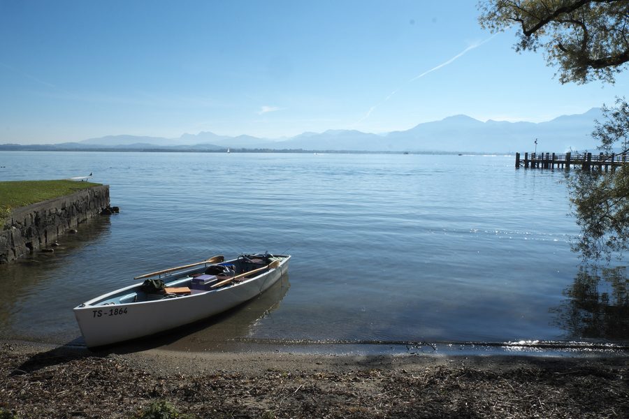 Fraueninsel and Lake Chiemsee in the Rosenheim district