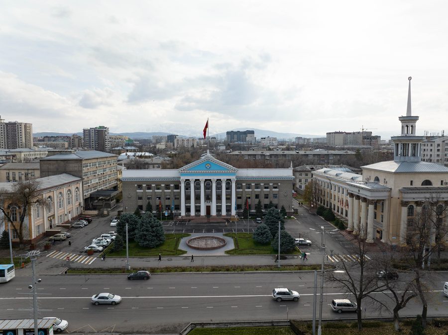 View over Bishkek in Kyrgyzstan