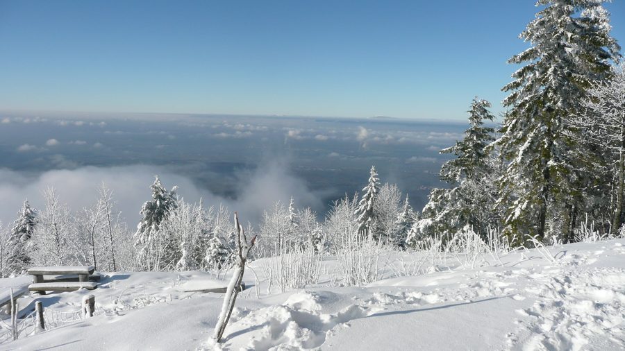 Hochblauen mountain in the Black Forest near Badenweiler