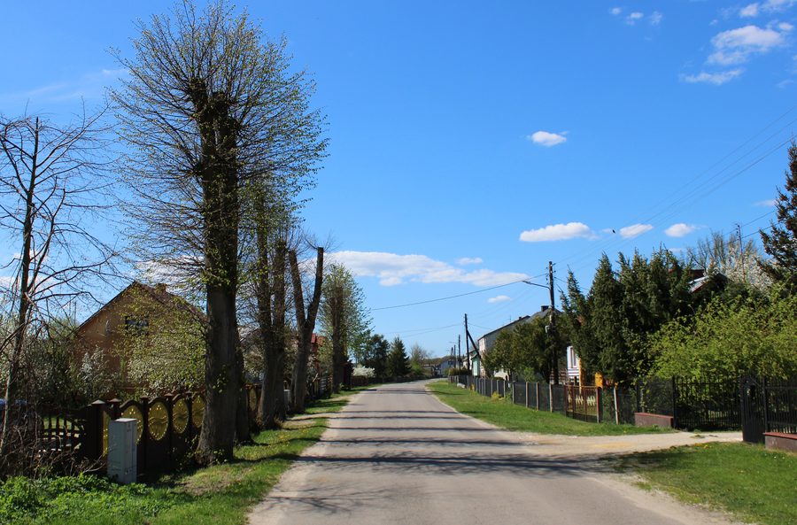 Ortsansicht von Budzów in Kleinpolen