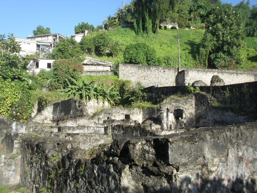 Historic prison ruin in Saint-Pierre, Martinique
