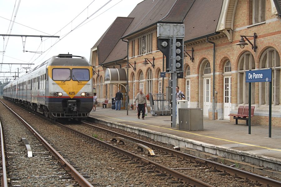 De Panne railway station in Adinkerke