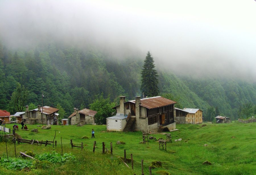View of the Ayder highlands in the Çamlıhemşin area
