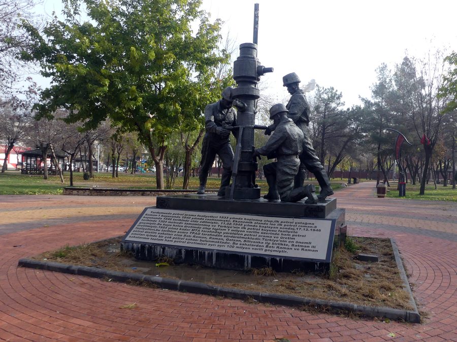 Oil Well Workers Monument in Batman City